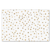 Chic Gold Foil Confetti Light Pink Tissue Paper