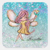 Pink Sparkle Sparkly Glitter Girly Girl Stuff Glam Classic Round Sticker |  Zazzle