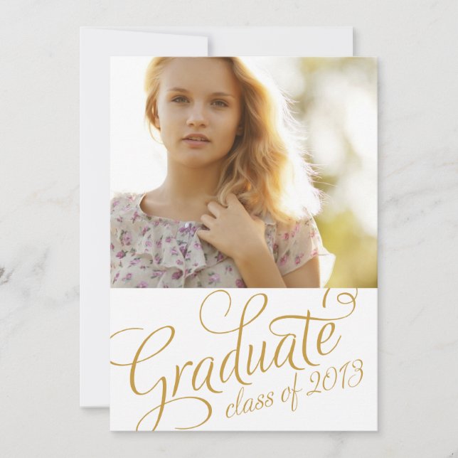 GIRLY GRAD | GRADUATION PARTY INVITATION (Front)