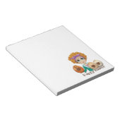 Girly Happy Easter Chocolate Egg Notepad (Angled)