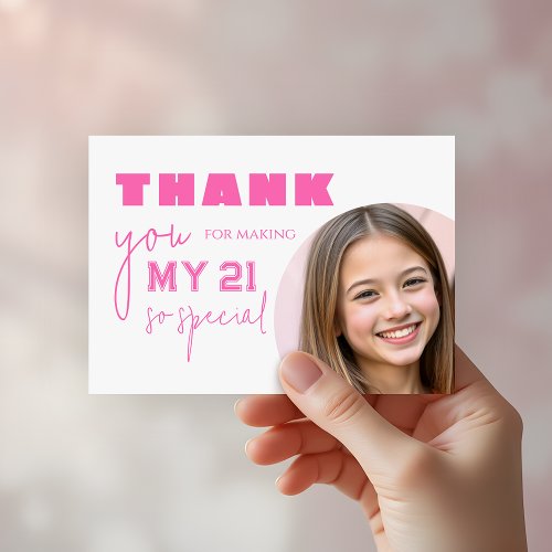 Girly Hot Pink Bold Typography Birthday Party