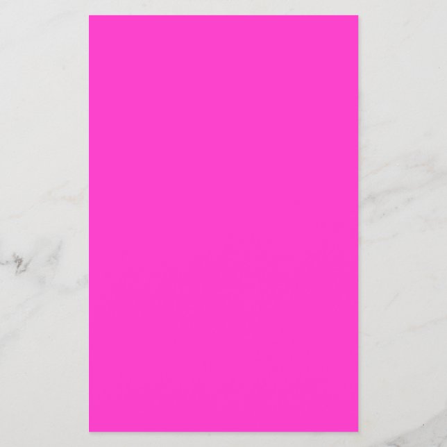 Girly Hot Pink Color Background Customize It! Flyer (Back)