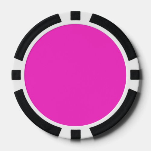 Girly Hot Pink Color Background Customize It Poker Chips