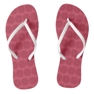 Girly Hot Pink Cute Floral Vacation Beach Summer Flip Flops