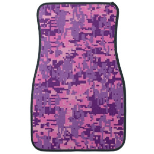 Girly Hot Pink Digital Camo Car Floor Mat