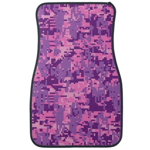 Girly Hot Pink Digital Camo Car Floor Mat