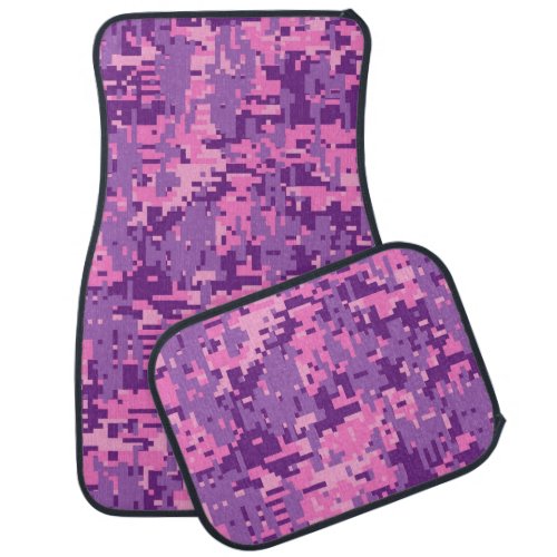 Girly Hot Pink Digital Camo Car Mat