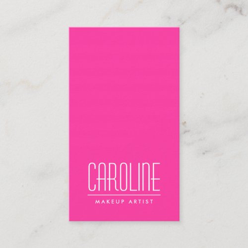 Girly hot pink fashion personal profile or business card template
