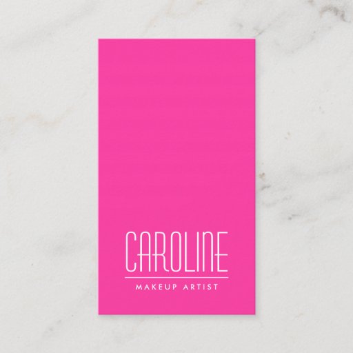 Customizable Girly hot pink fashion personal profile or business card template