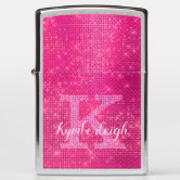 Atomic Pink Ogee and Starbursts Zippo Lighter