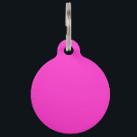 Girly Hot Pink Pet Name Tag<br><div class="desc">This festive custom product is available in a vibrant accent color decor for yourself or as a gift sure to make an impression in all occasions. Click on the "Customize it!" button or link you find on this product page to reveal a set of user friendly designing tools to customize...</div>
