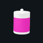 Girly Hot Pink Teapot<br><div class="desc">This festive custom product is available in a vibrant accent color decor for yourself or as a gift sure to make an impression in all occasions. Click on the "Customize it!" button or link you find on this product page to reveal a set of user friendly designing tools to customize...</div>