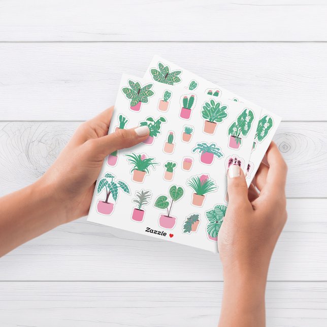 Girly Houseplants Sticker Sheet (Creator Uploaded)