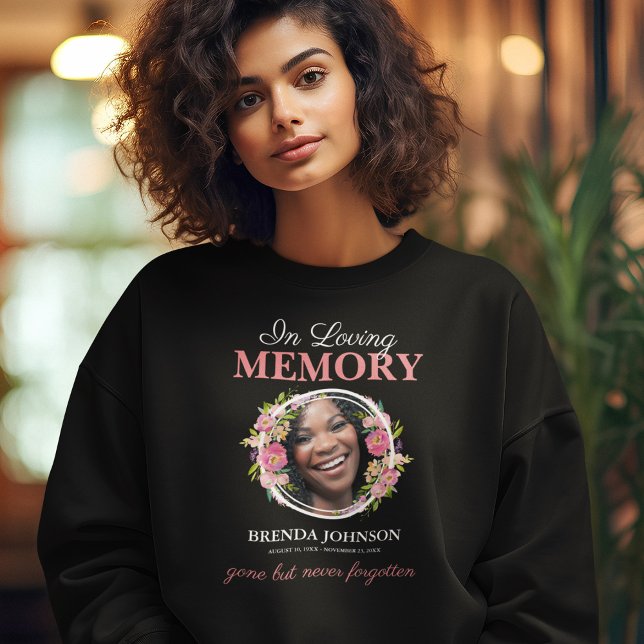 Girly In Loving Memory Photo Tribute Sweatshirt (Creator Uploaded)