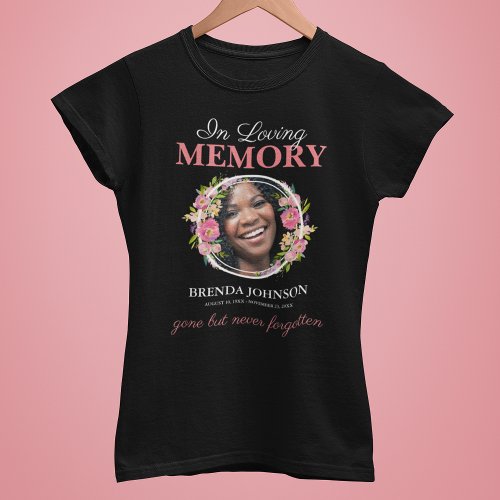 Girly In Loving Memory Photo Tribute T_Shirt