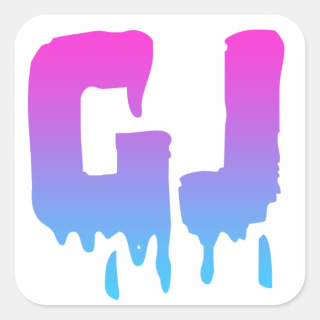 Girly Juice logo sticker (Front)