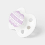 Girly Lace Personalized Pacifier (Front Right)