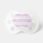 Girly Lace Personalized Pacifier (Front)