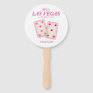 girly las vegas bachelorette party hand fan