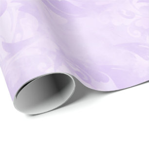 Girly Lavender Purple Pattern Wrapping Paper
