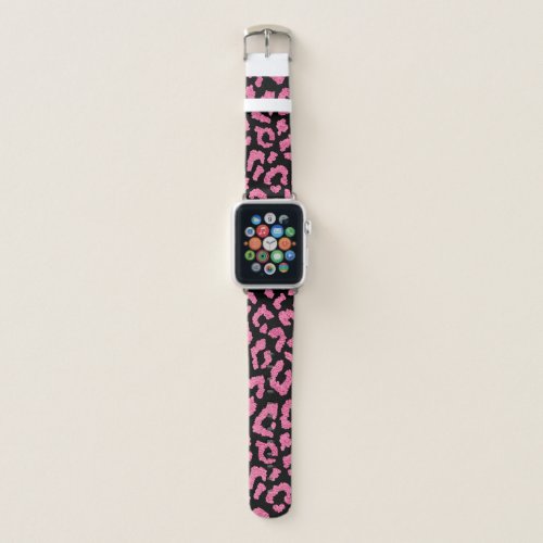 Girly Leopard Animal Print Pattern Apple Watch Band