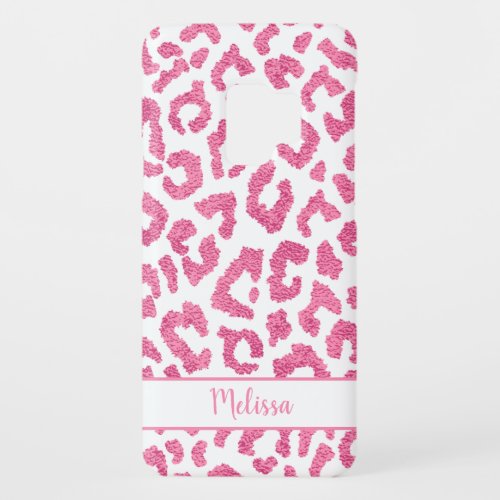 Girly Leopard Animal Print Pattern Personalized Case_Mate Samsung Galaxy S9 Case