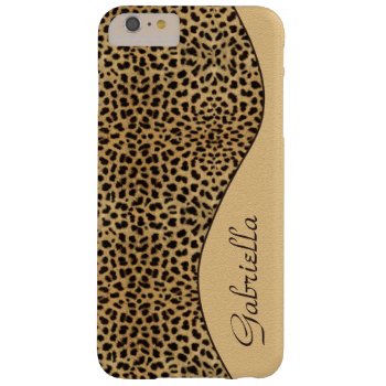 Girly Leopard Pattern Ornate Monogram Barely There Iphone 6 Plus Case by Case_by_Case at Zazzle