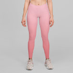 Girly Light Pink Coral Gradient Leggings at Zazzle