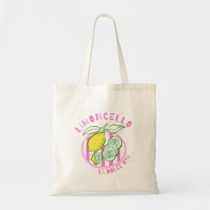 Girly Limoncello– La Dolce Vita Pink Tote Bag