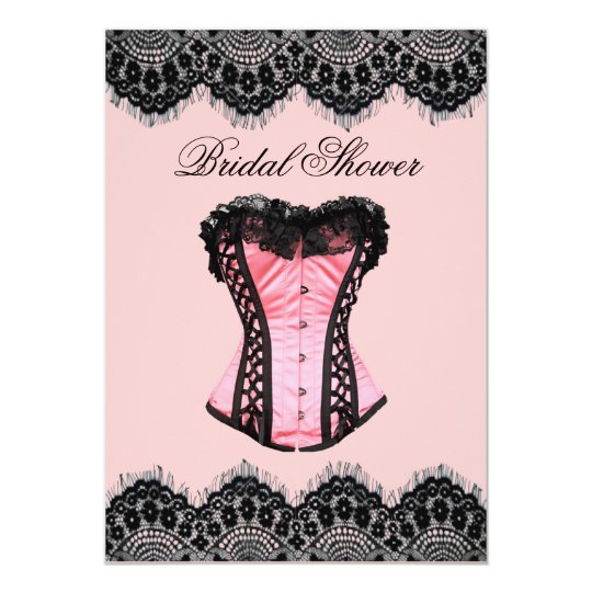 Y Party Vintage Corset Bridal Shower Invitation Y Party Vintage Corset Bridal Shower Invitation