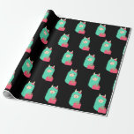Girly Llama Emoji Wrapping Paper Girly Llama Emoji Wrapping Paper