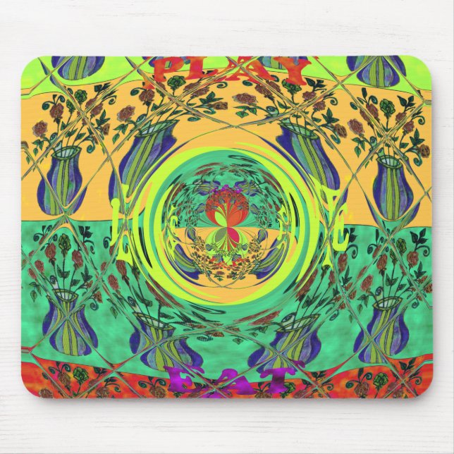 Girly Lovely Floral Mousepad (Front)
