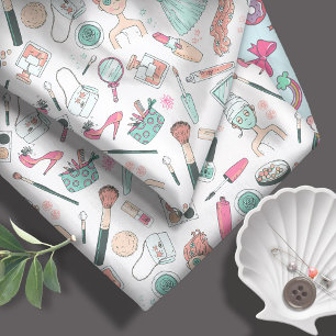 Girly Makeup Beauty Fashion  ID379 Fabric