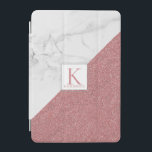 Girly Marble Blush Rose Gold Glitter Monogram iPad Mini Cover<br><div class="desc">Girly Marble Blush Rose Gold Glitter Monogram cover with rose gold faux glitter and space for your custom monogram and name. Easy to customize with text, fonts, and colors. Created by Zazzle pro designer BK Thompson © exclusively for Cedar and String; please contact us if you need assistance, have questions,...</div>