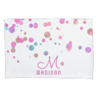 Girly Mermaid Glitter & Foil Confetti Monogram