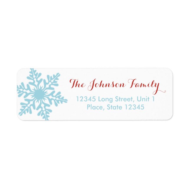 Girly Merry Christmas Reindeer - Address Labels (Front)