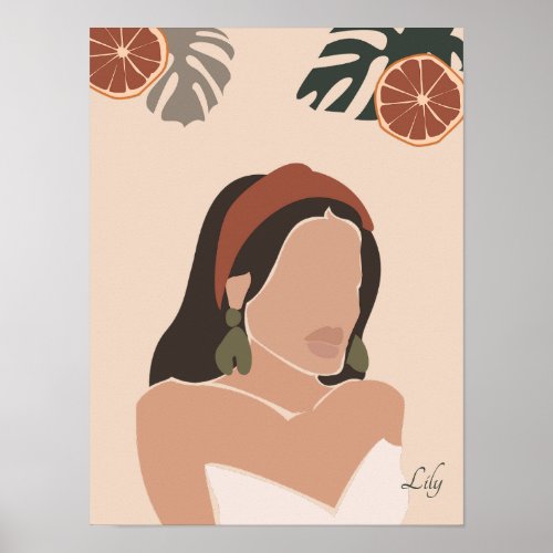  Girly Minimal Boho Chic Art Poster