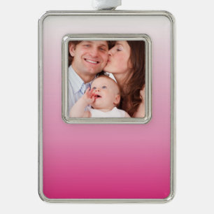 girly minimalist dusty rose cherry blossom pink christmas ornament