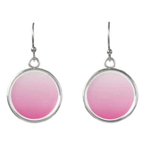 girly minimalist dusty rose cherry blossom pink earrings