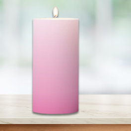 girly minimalist dusty rose cherry blossom pink pillar candle