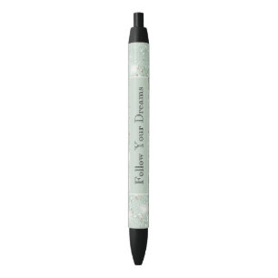 Girly Mint Green Glitter Dreams Pen