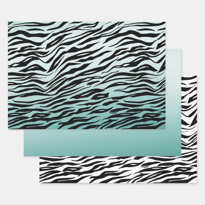 zebra wrapping paper