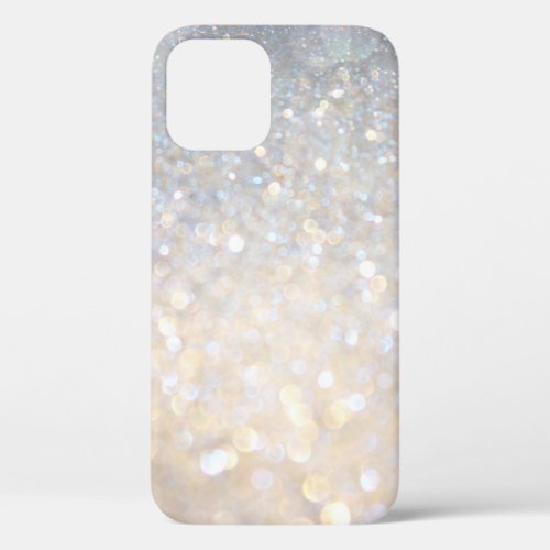 Girly Modern Gold Glitter iPhone 12 Case