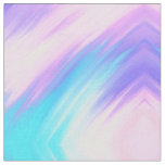 Girly Modern Pink Blue Purple Paint Smudges Fabric