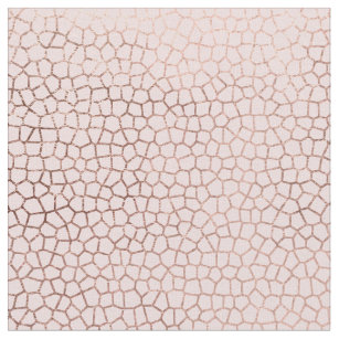Girly modern rose gold mozaic blush pink pattern fabric