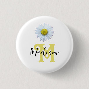 Girly Monogram Button