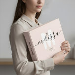 Girly Monogram Calligraphy Blush Pink 3 Ring Binder<br><div class="desc">Elevate your organization with a touch of feminine flair! Introducing our personalized binder, crafted meticulously with the modern woman in mind. Adorned with your name in an elegant modern script, it perfectly complements the oversized sans serif monogram, creating a harmonious balance of sophistication and style. The binder's delicate design elements...</div>