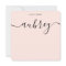 Girly Monogram Calligraphy Blush Pink