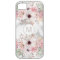 Girly Monogram Marble Watercolor Floral