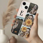 Girly Monogram Vintage Photo Blush Pink iPhone 14 Case<br><div class="desc">Minimalist case features monogram in vintage font.</div>